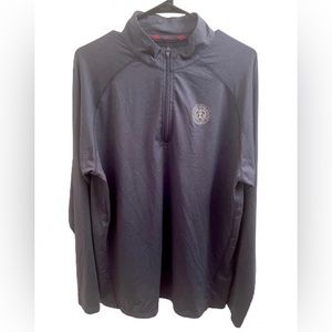 Disney Cruise Line 1/4 Zip Pullover UPF 50 Men’s Medium Blue Grey Spandex